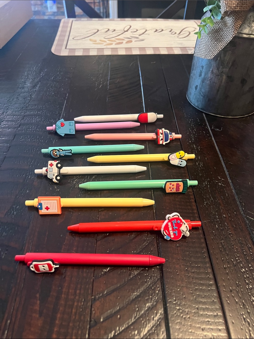 Cute Medical & Character Retractable Pens - Assorted Colors